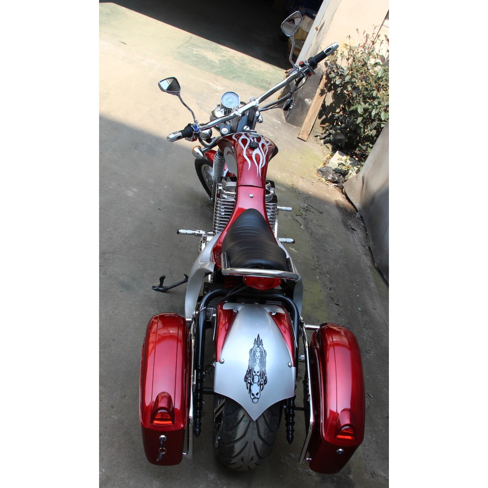 Электромотоцикл GreenCamel Chopper C200, 72V 3000W R15 Красный 1